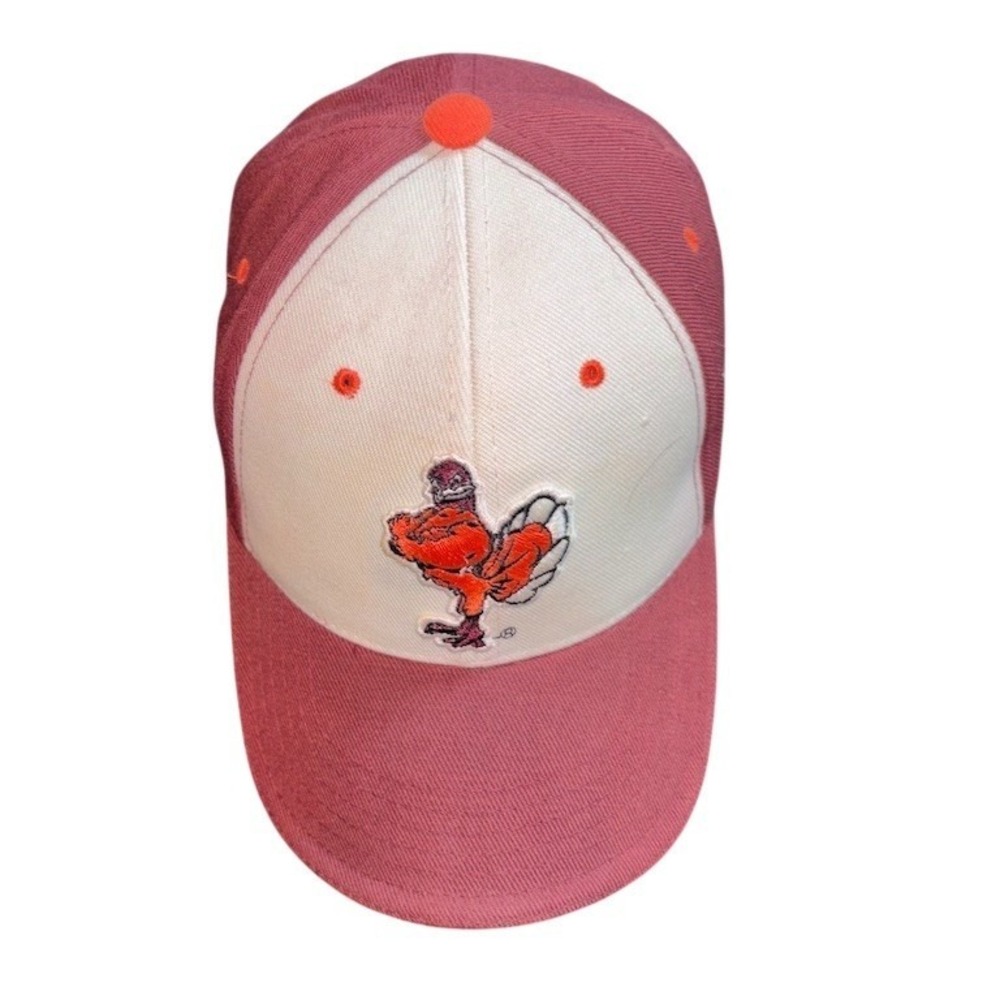 Virginia Tech Hokies Colosseum Strapback Hat Maroon/White Embroidered Logo cap